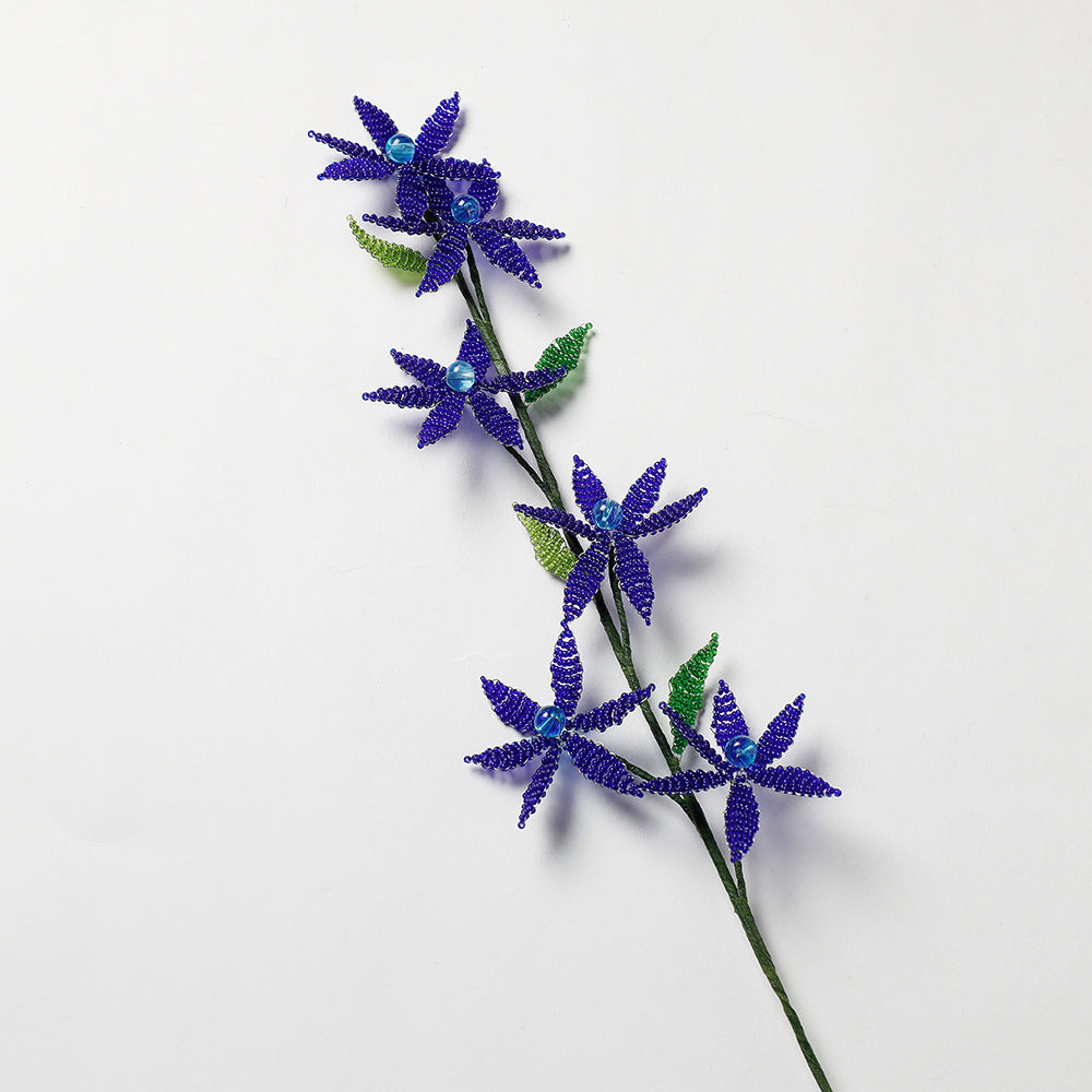 Shop Hapur Royal Blue Beaded Flower Stick