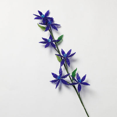 Shop Hapur Royal Blue Beaded Flower Stick