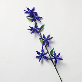 Shop Hapur Royal Blue Beaded Flower Stick