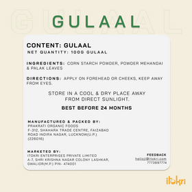  Green Organic Herbal Gulal Holi Colour (100gm)