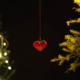  Heart - Handcrafted Stuffed Christmas Ornament