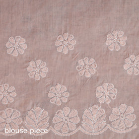 Heavy hand embroidered terivoile cotton lucknow chikan