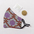  Herb Pocket Batik Printed Cotton 3 Layer Snug Fit Face Cover 
