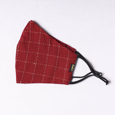  Herb Pocket Jacquard Cotton 3 Layer Snug Fit Face Cover 