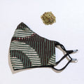  Herb Pocket Bagru Block Printed Cotton 3 Layer Snug Fit Face Cover 