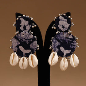 Himanshi shell & ghungroo work fabart handmade earrings