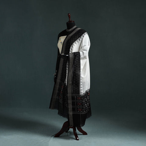 Ikat handloom cotton sambalpuri dupatta 23 - handcrafted