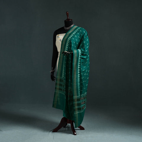 Ikat handloom cotton sambalpuri dupatta 24 - handcrafted