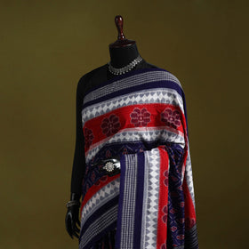 Ikat handloom cotton sambalpuri saree 01 - handcrafted