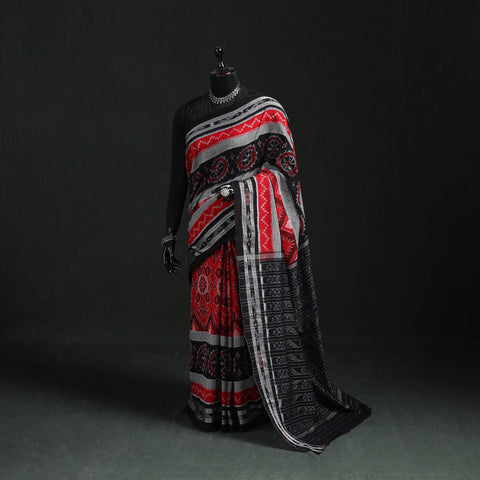 Ikat handloom cotton sambalpuri saree 02 - handcrafted