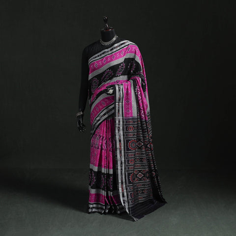 Ikat handloom cotton sambalpuri saree 06 - handcrafted