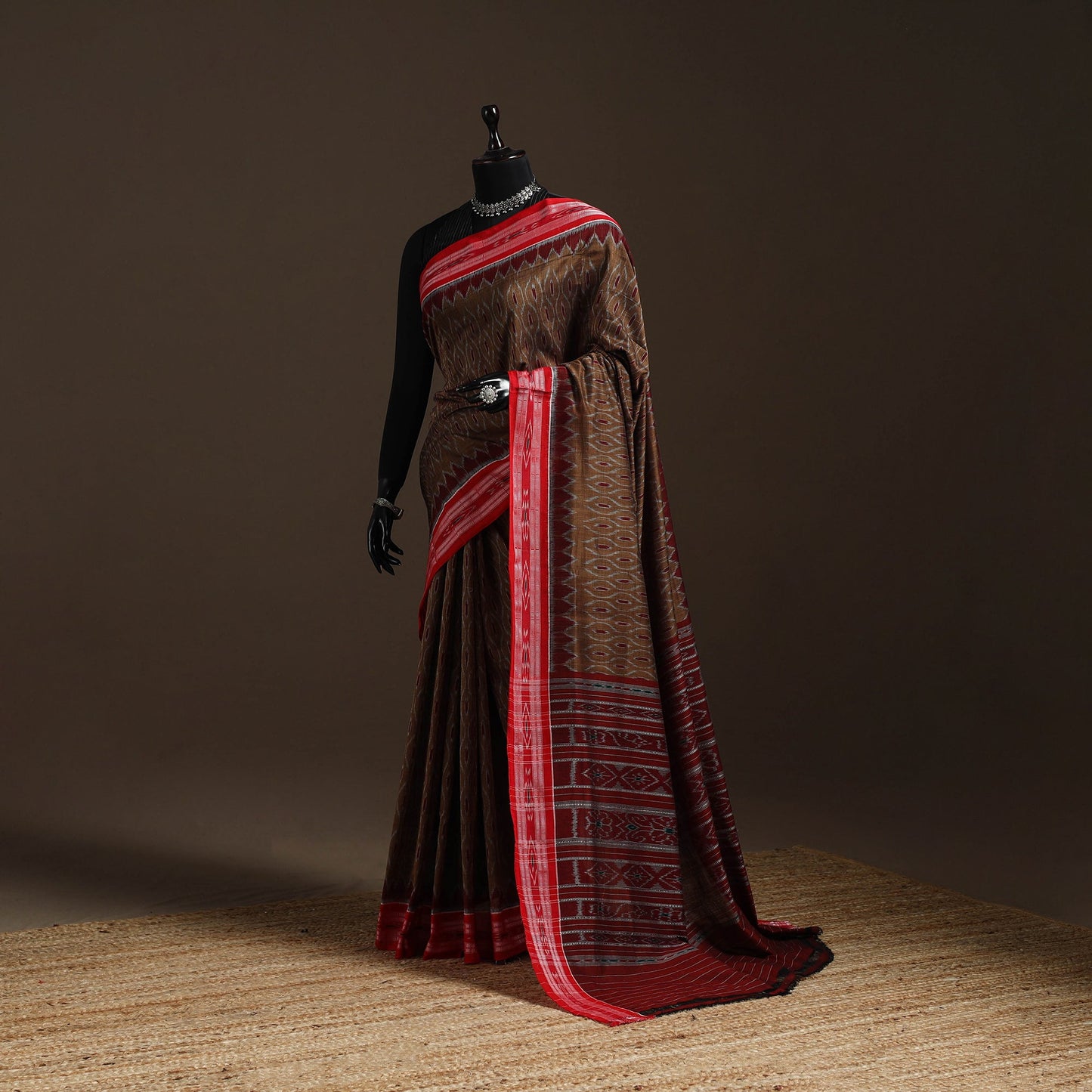 Ikat handloom cotton sambalpuri saree 07 - handcrafted