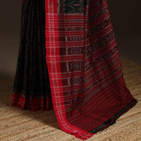 Ikat handloom cotton sambalpuri saree 08 - handcrafted