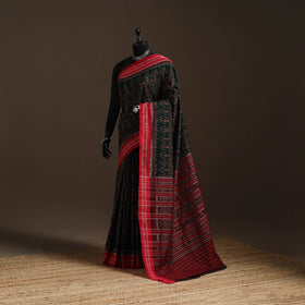 Ikat handloom cotton sambalpuri saree 08 - handcrafted