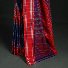 Ikat handloom cotton sambalpuri saree 14 - handcrafted