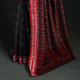 Ikat handloom cotton sambalpuri saree 17 - handcrafted
