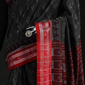 Ikat handloom cotton sambalpuri saree 17 - handcrafted