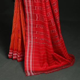 Ikat handloom cotton sambalpuri saree 18 - handcrafted