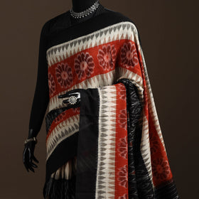 Ikat handloom cotton sambalpuri saree 25 - handcrafted