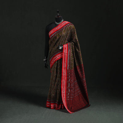 Ikat handloom cotton sambalpuri saree 30 - handcrafted