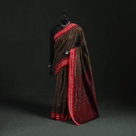 Ikat handloom cotton sambalpuri saree 30 - handcrafted