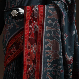 Ikat handloom cotton sambalpuri saree 36 - handcrafted