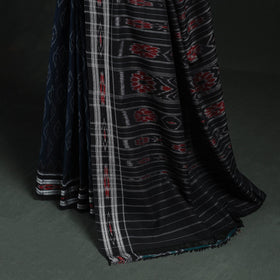 Ikat handloom cotton sambalpuri saree 37 - handcrafted