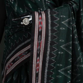 Ikat handloom cotton sambalpuri saree 40 - handcrafted