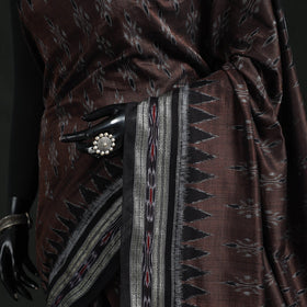 Ikat handloom cotton sambalpuri saree 42 - handcrafted