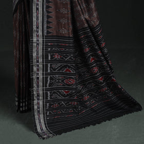 Ikat handloom cotton sambalpuri saree 42 - handcrafted