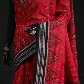 Ikat handloom cotton sambalpuri saree 44 - handcrafted