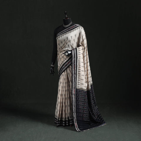 Ikat handloom cotton sambalpuri saree 53 - handcrafted