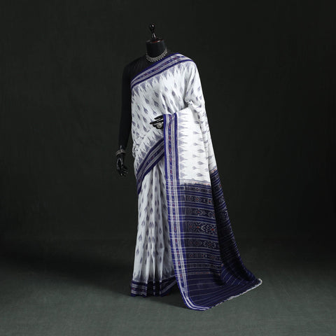 Ikat handloom cotton sambalpuri saree 54 - handcrafted
