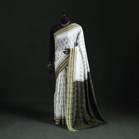 Ikat handloom cotton sambalpuri saree 56 - handcrafted