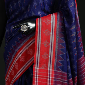 Ikat handloom cotton sambalpuri saree 67 - handcrafted