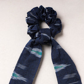   Ikat Weave Cotton Elastic Rubber Band/Scrunchie Tie 