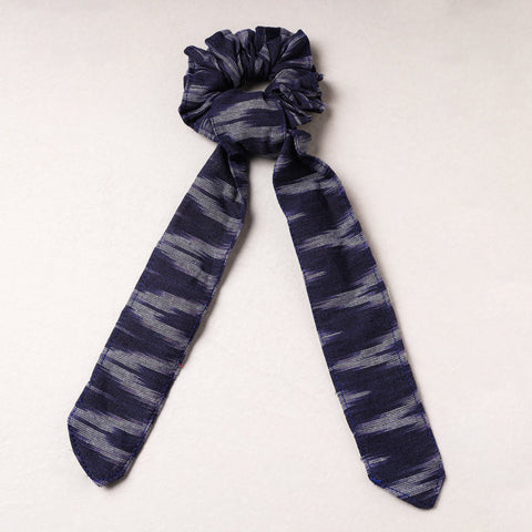   Ikat Weave Cotton Elastic Rubber Band/Scrunchie Tie 