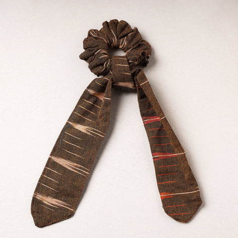   Ikat Weave Cotton Elastic Rubber Band/Scrunchie Tie 
