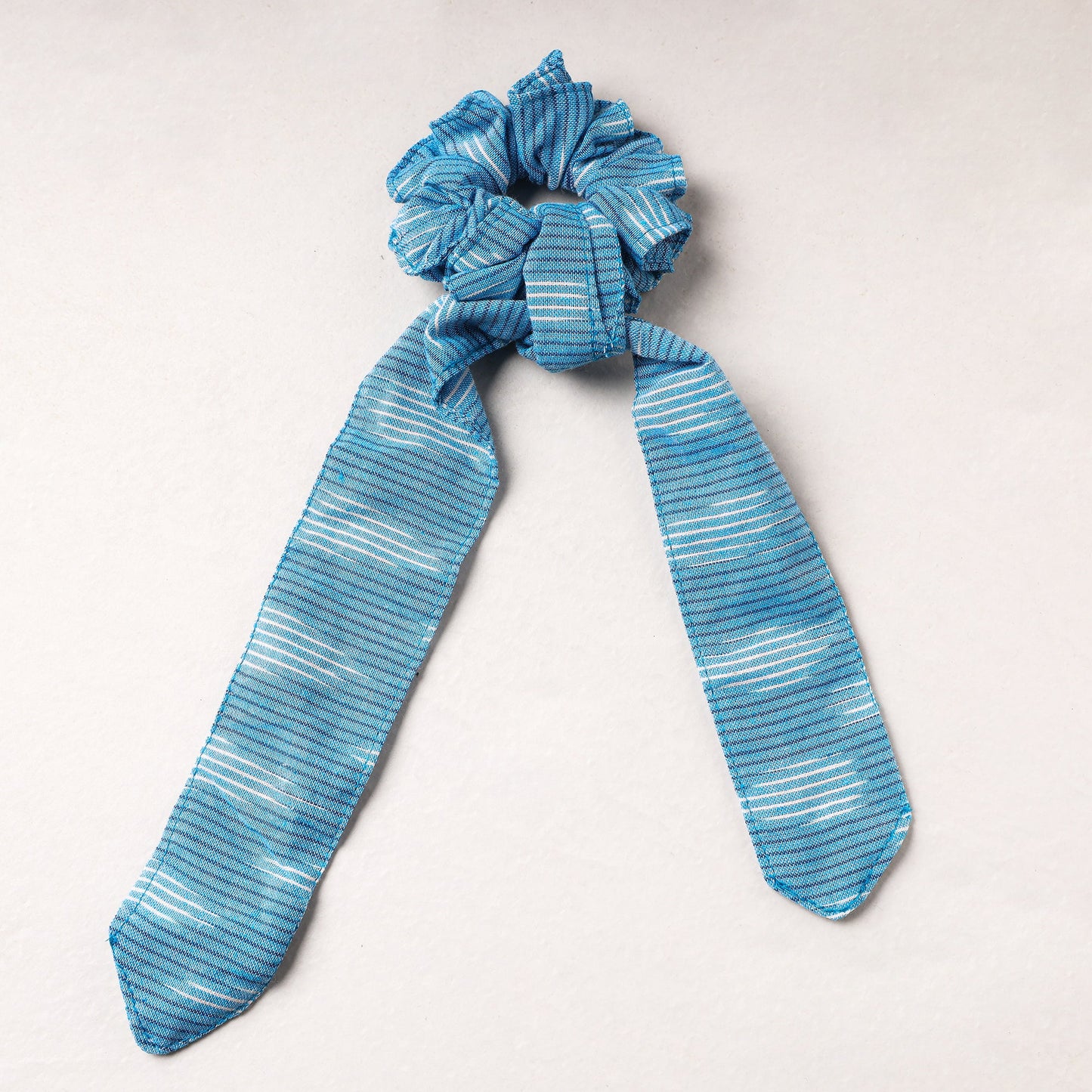   Ikat Weave Cotton Elastic Rubber Band/Scrunchie Tie 