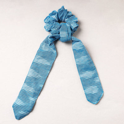   Ikat Weave Cotton Elastic Rubber Band/Scrunchie Tie 