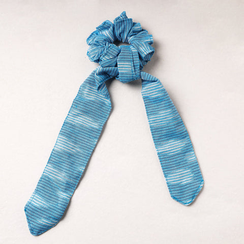   Ikat Weave Cotton Elastic Rubber Band/Scrunchie Tie 