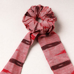   Ikat Weave Cotton Elastic Rubber Band/Scrunchie Tie 
