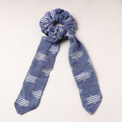   Ikat Weave Cotton Elastic Rubber Band/Scrunchie Tie 