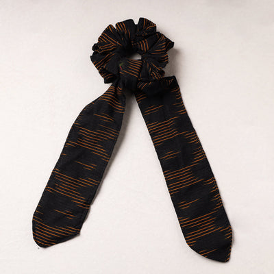   Ikat Weave Cotton Elastic Rubber Band/Scrunchie Tie 