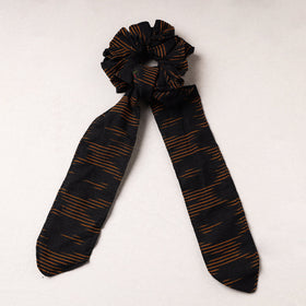   Ikat Weave Cotton Elastic Rubber Band/Scrunchie Tie 
