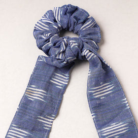   Ikat Weave Cotton Elastic Rubber Band/Scrunchie Tie 