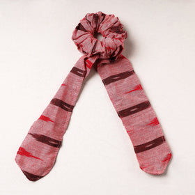   Ikat Weave Cotton Elastic Rubber Band/Scrunchie Tie 