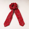   Ikat Weave Cotton Elastic Rubber Band/Scrunchie Tie 