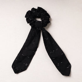   Ikat Weave Cotton Elastic Rubber Band/Scrunchie Tie 