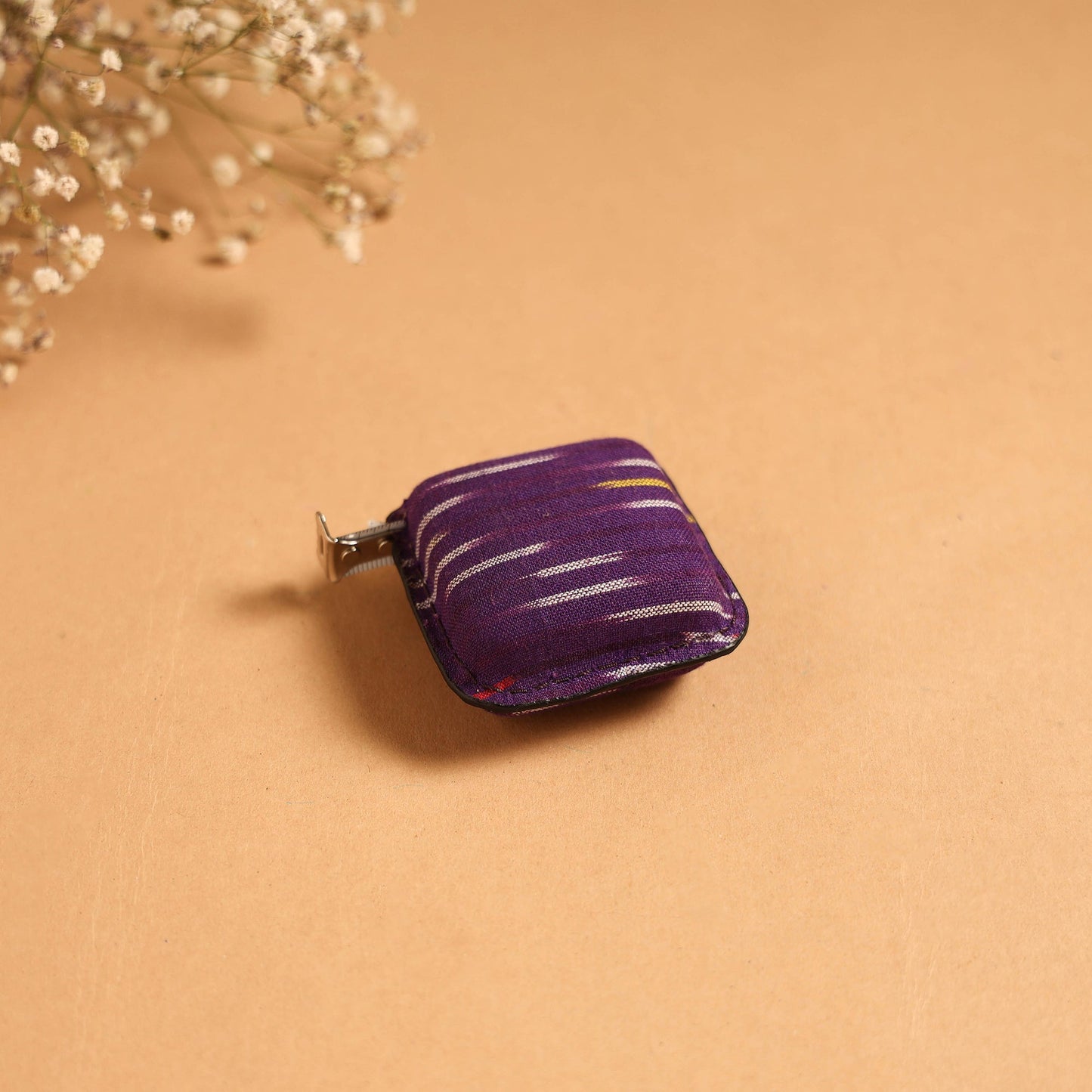 Ikat weave multipurpose measuring tape 01 - handcrafted